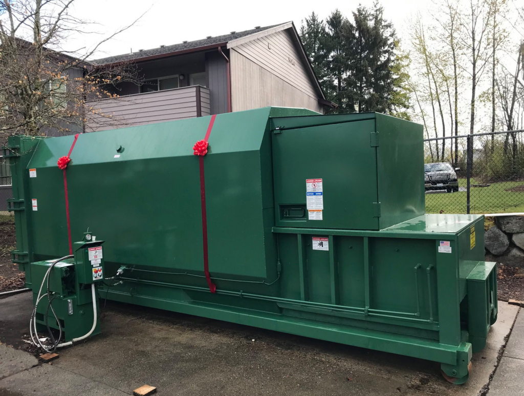 Commercial Trash Compactor- Self Contained Trash Compactor.